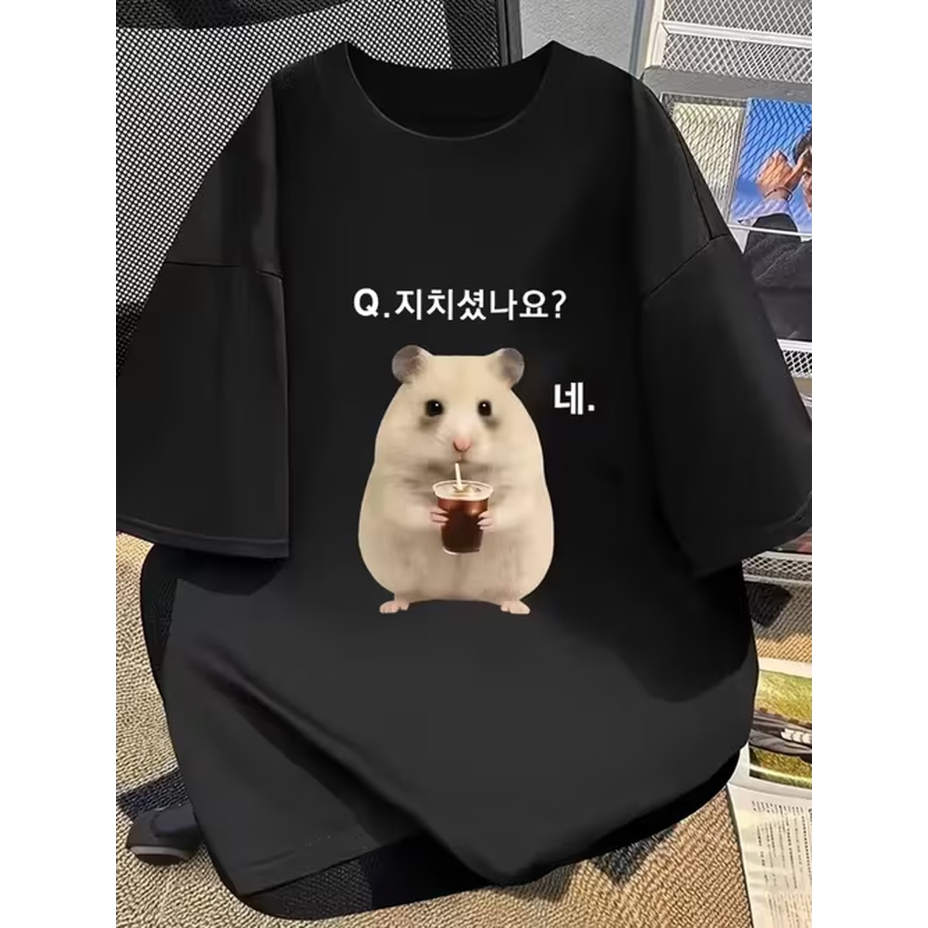 Korean Lifestyle - T Shirt Short Sleeve Korean Hamster