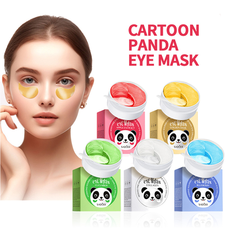 Sheet Mask Collagen - 60pcs SADOER Crystal Collagen Eye Mask