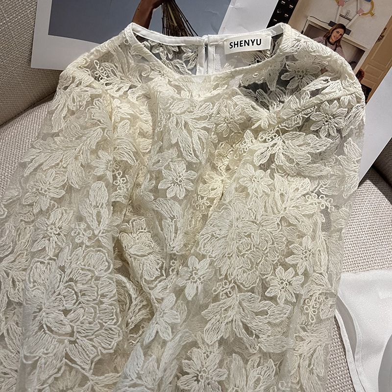 MEXZT Elegant Sheer White Shir - Korean Lifestyle review and price