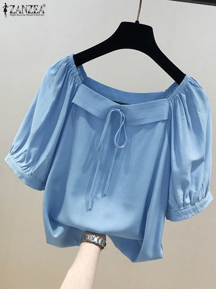 ZANZEA Korean Style Solid Blou - Korean Lifestyle review and price