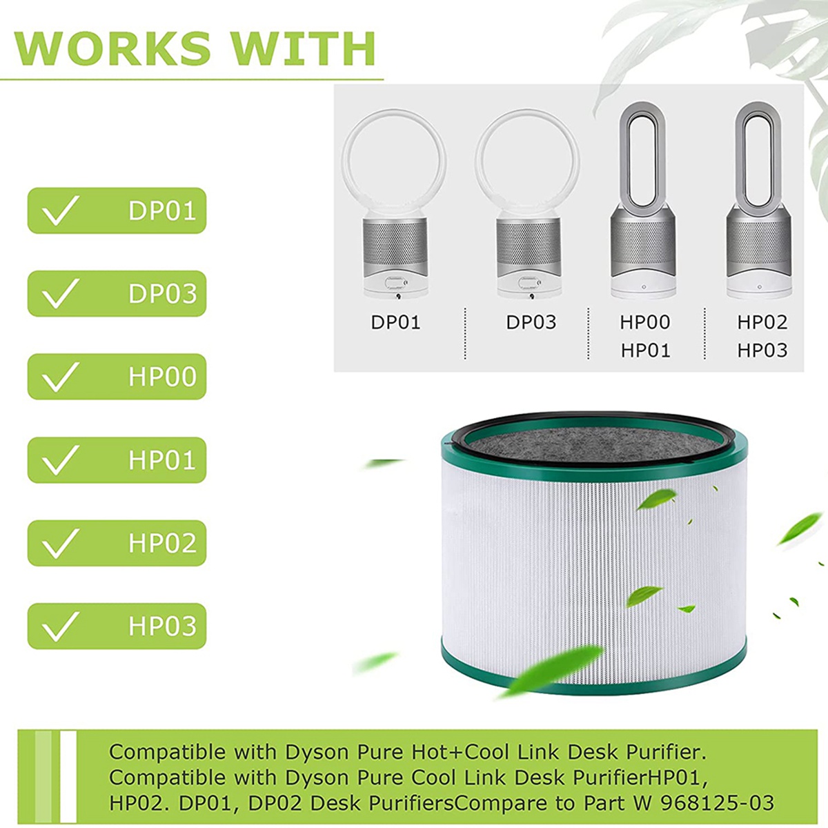 HGHO Replacement Filter for Dy - Dyson Fan Pure Cool review and price