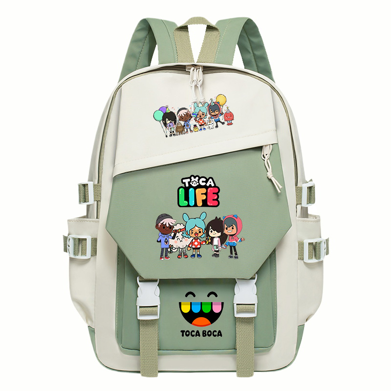Toca Life World Print Backpack - Korean Women Lifestyle review and price