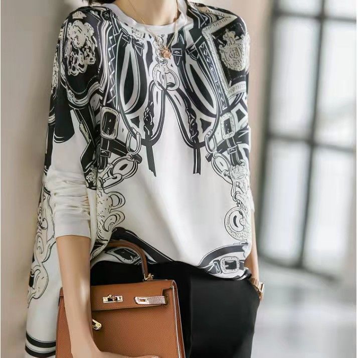 Simulated Silk Top with Drapin - Korean Lifestyle review and price