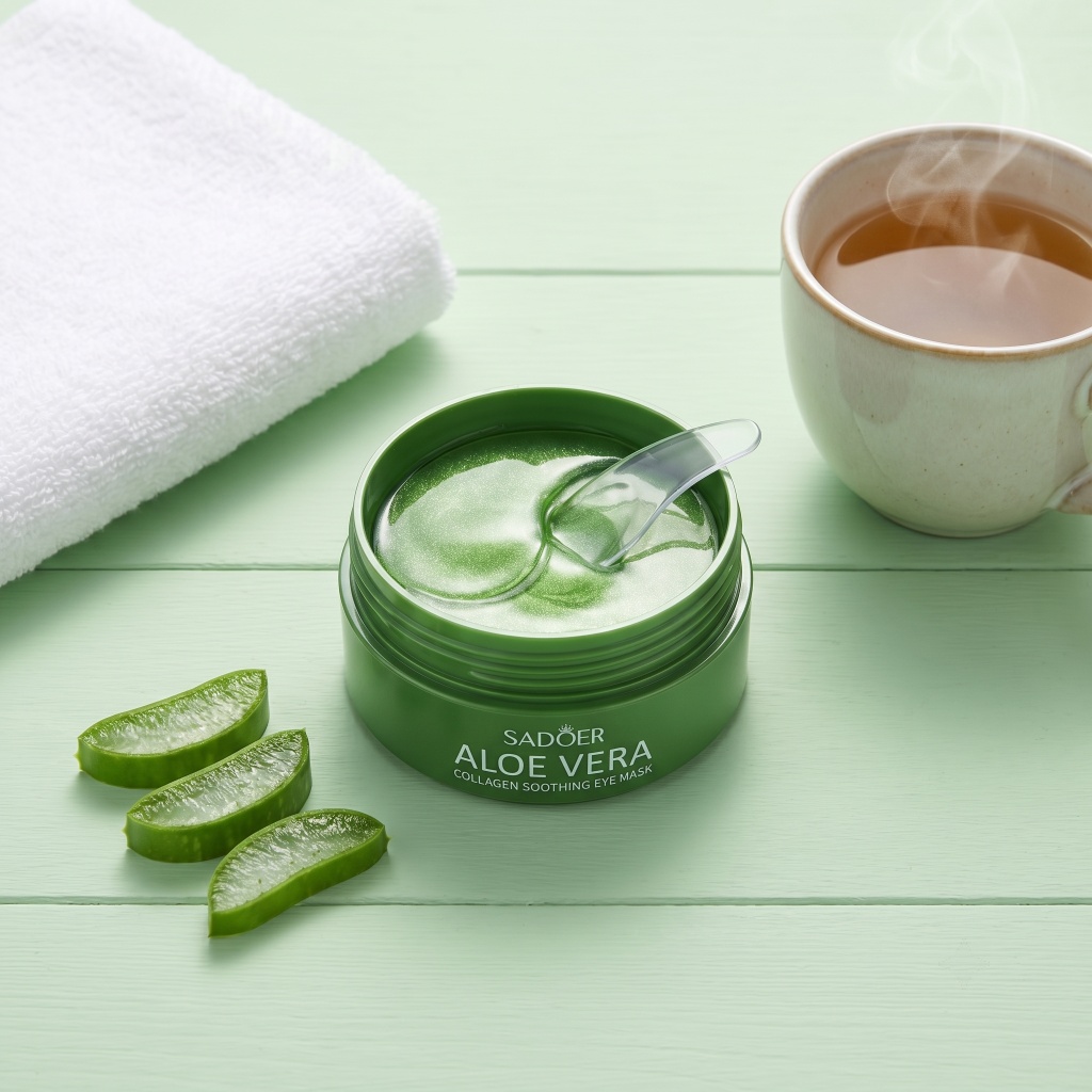 60pcs Aloe Vera Collagen Eye M - Sheet Mask Collagen review and price
